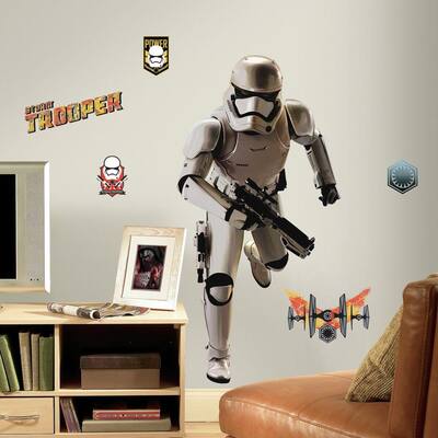 Roommates 2 5 In W X 27 H Star Wars Ep Vii Kylo Ren 13 Piece L And Stick Giant Wall Decal With Glow The Dark Rmk3148slm Star Wars Ep Vii Kylo Ren, Star Wars Ceiling Fan Blade Stickers