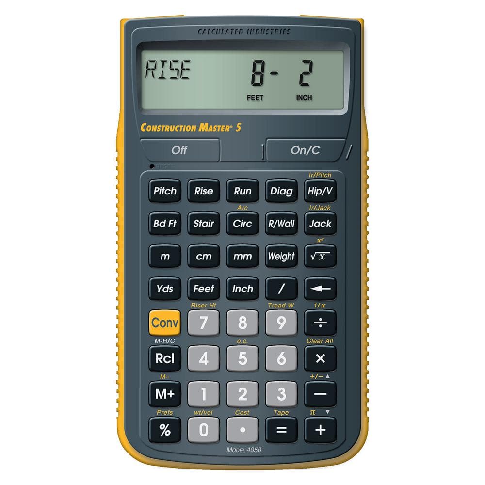 Calculated Industries Construction Master 5 Calculator 4050 The Home
