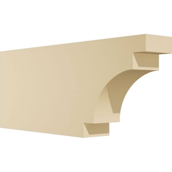Ekena Millwork Standard Mediterranean 3 in. W x 8 in. H x 20 in. D Signature Urethane Rafter Tail Outlooker