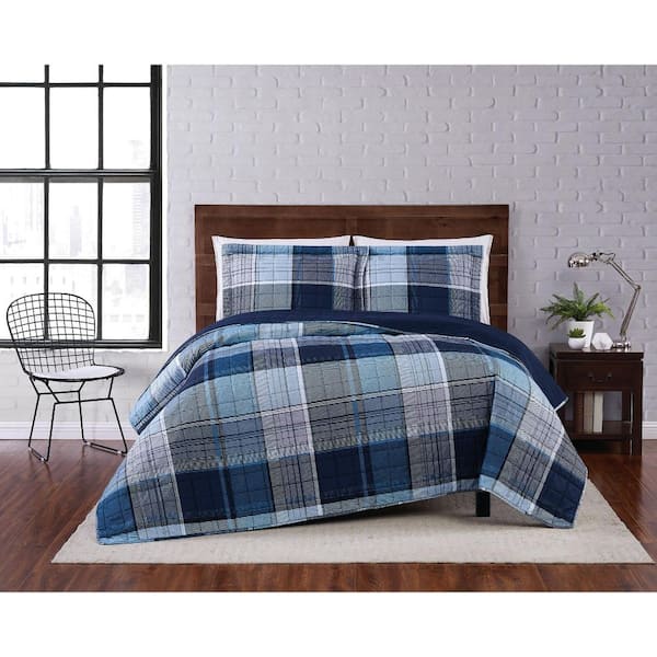 Truly Soft 3-Piece Multi Trey King Quilt Set