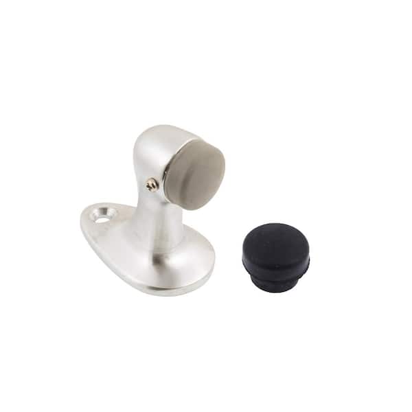 idh by St. Simons Satin Chrome Solid Brass Large Floor Mounted Gooseneck Door Stop