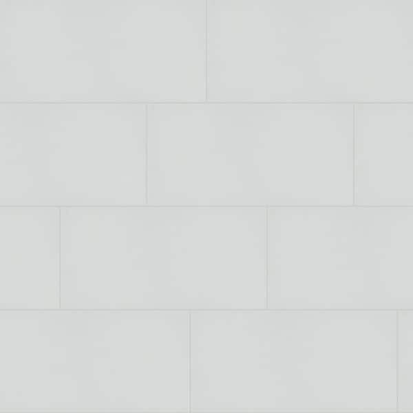 Cliff White 12 in. x 24 in. Matte Porcelain Floor and Wall Tile (14 sq. ft. /Case)