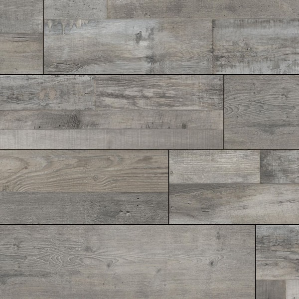A&A Surfaces Ashen Estate 12 MIL x 9 in. x 60 in. Waterproof Click Lock Luxury Vinyl Plank Flooring (22.44 sq. ft. / case)