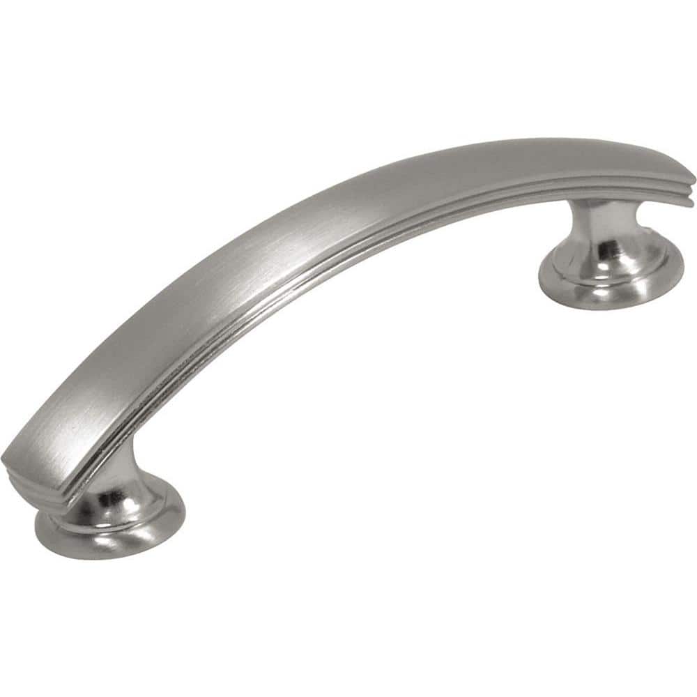 Hickory Hardware American Diner 3 In Center To Center Satin Nickel Pull P2143 Sn The Home Depot