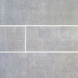 Cambric Charcoal 4 in. x 16 in. Textured Subway Ceramic Wall Tile (10.333 sq. ft./Case)