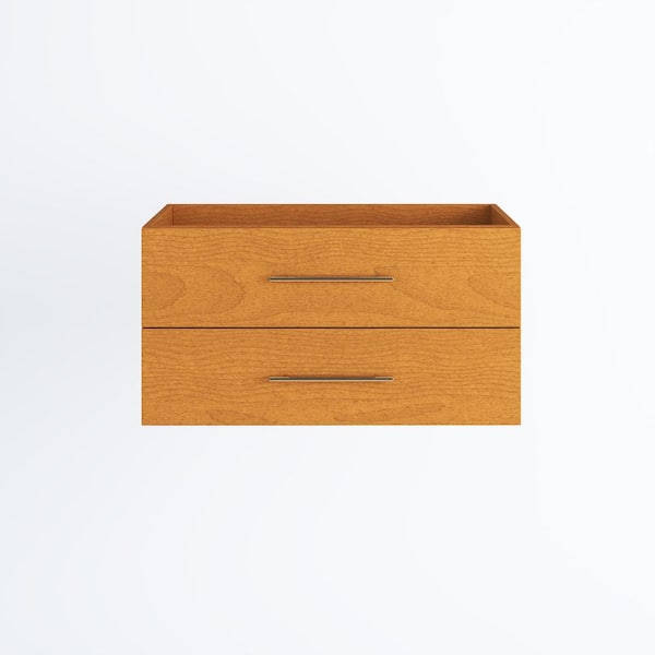 VOLPA USA AMERICAN CRAFTED VANITIES Napa 40 W x 20 D x 20-5/8 H Single Sink Bathroom Vanity Wall Mounted in Pacific Maple - Cabinet Only
