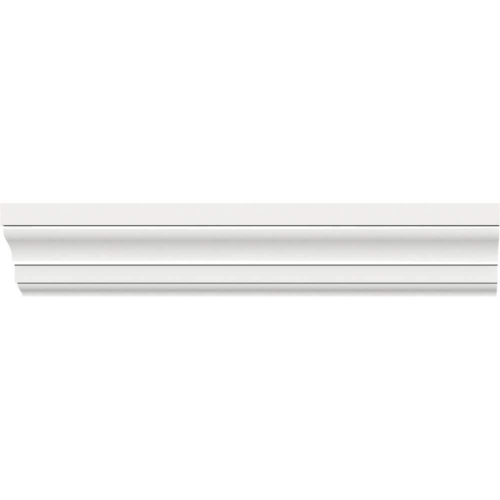 White 2.25'' H x 96'' W PVC Decorative Moulding