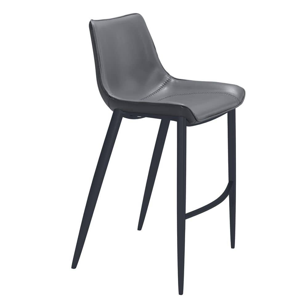 Magnus Dark Gray 100% Polyurethane Bar Chair - (Set of 2) price history on PriceWatchPro