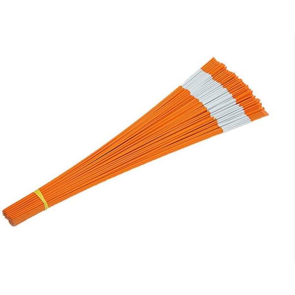 Pack of 50 Driveway Markers 48 inches long Orange 1/4 inch Fiberglass 