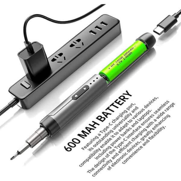 YICHUHAOXI Precision Electric Screwdriver Set 120-Bit Grey Mini