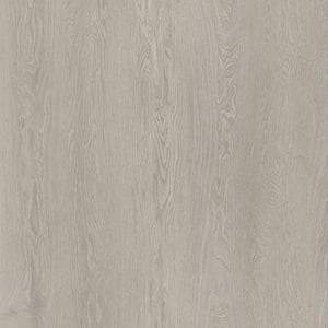 Take Home Sample - 9 in. W x 12 in. L x 8 mm T Silver Gray Oak Waterproof Click Lock Luxury Vinyl Plank Flooring