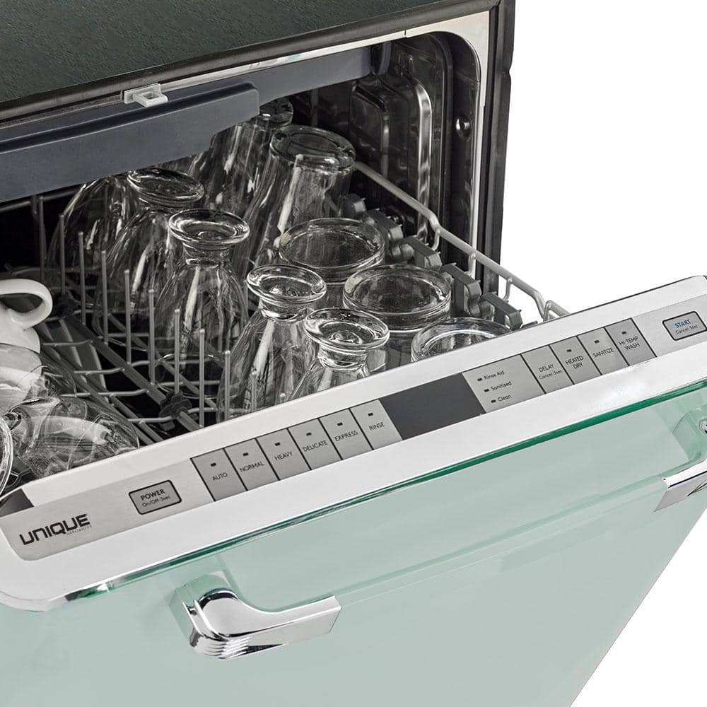 Summer Mint Green Retro 24" Energy Star Built-In Dishwasher