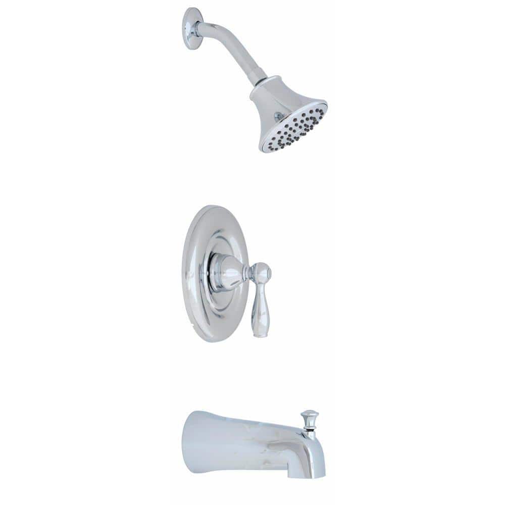 Premier Muir Single-Handle 1-Spray Tub and Shower Faucet in Chrome, Grey -  3583693