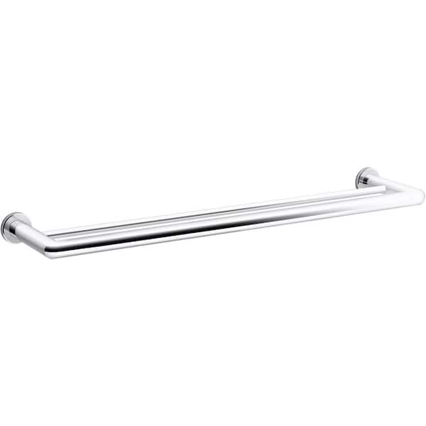 KOHLER Kumin 24 in. Double Towel Bar in Polished Chrome