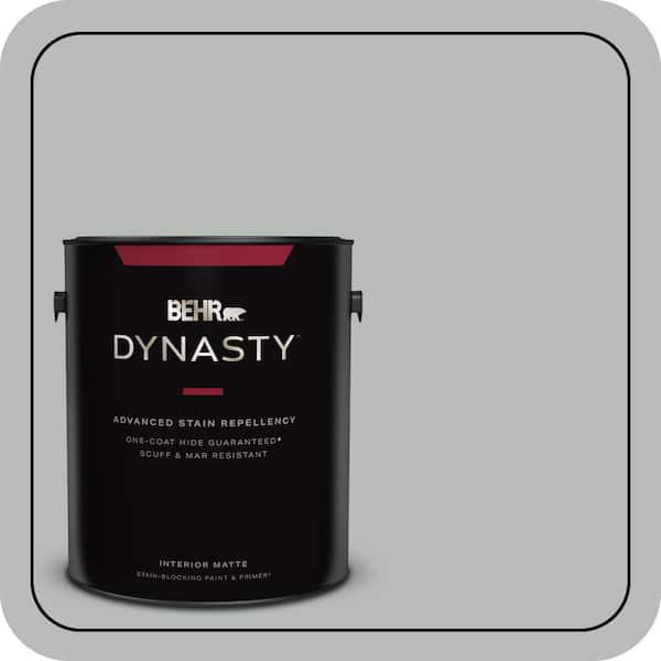 BEHR DYNASTY 1 gal. #T18-19 Quiet Time Matte Interior Stain-Blocking Paint & Primer