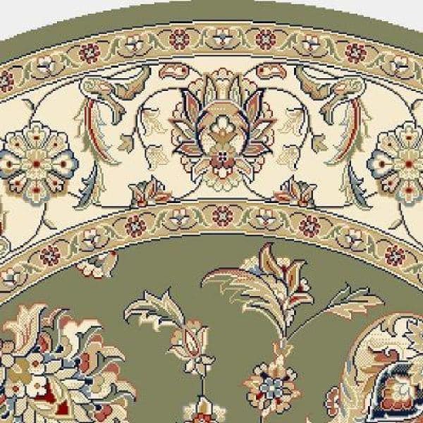 Judith Green/Ivory 7 ft. x 10 ft. Indoor Oval Area Rug