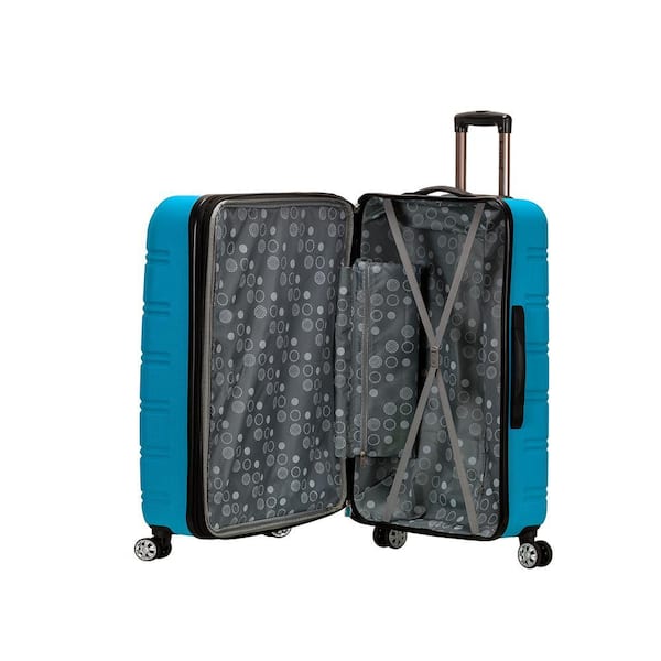 Rockland Melbourne 3-Piece Hardside Spinner Luggage Set, Turquoise