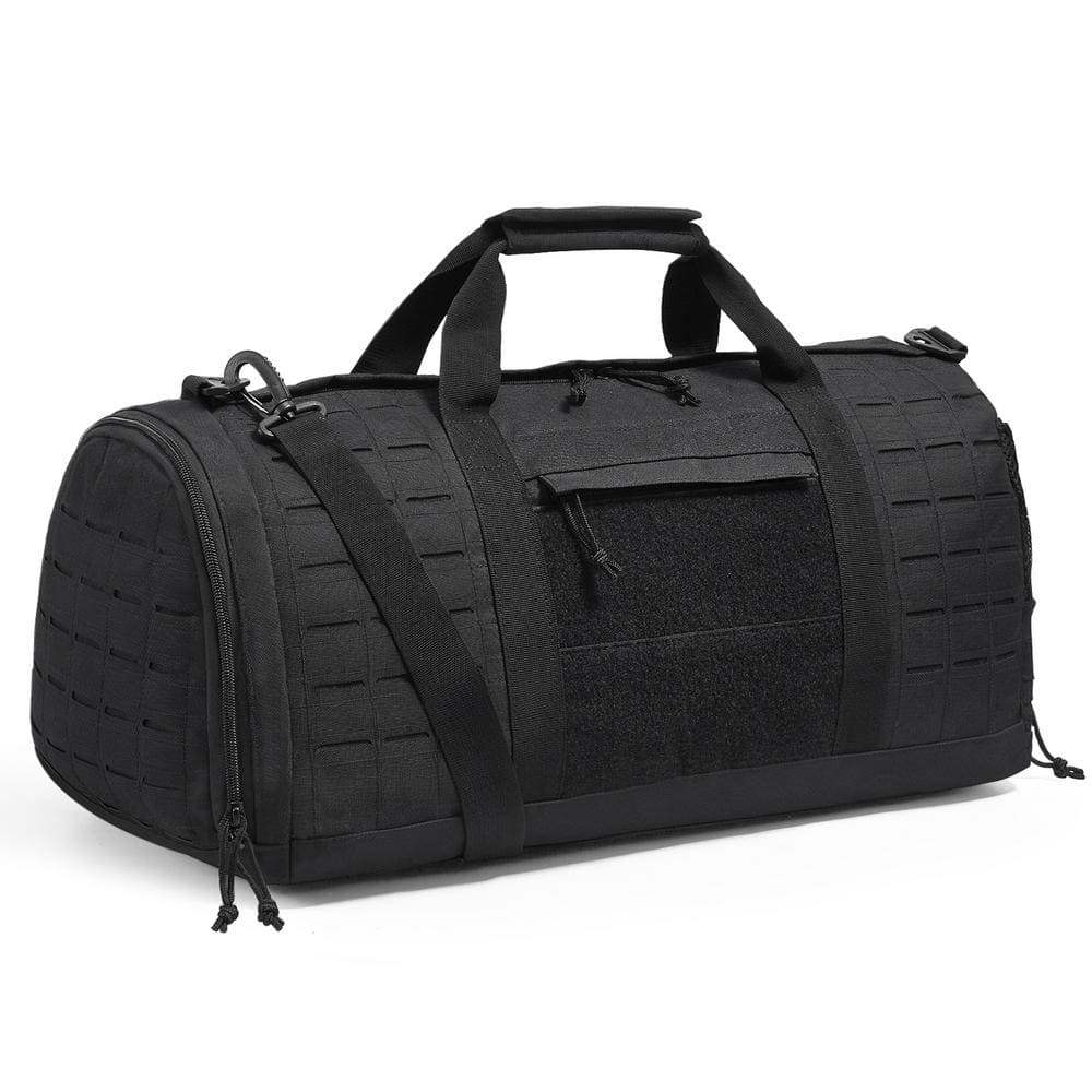 Vevor Tactical Duffle Bag In Black Backpack Lumes Gym Bag With Molle Design And Shoe