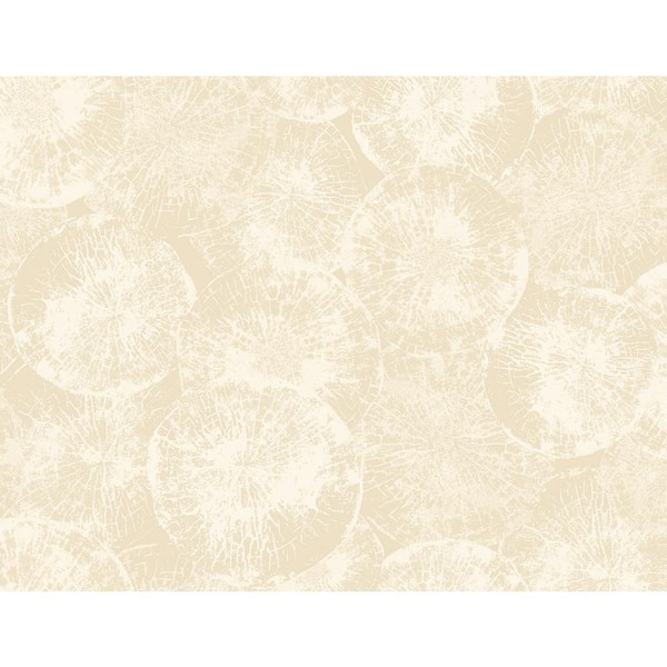 Seabrook Designs Soft Beige Eren Paper Unpasted Wallpaper Roll (60.75 sq. ft.)