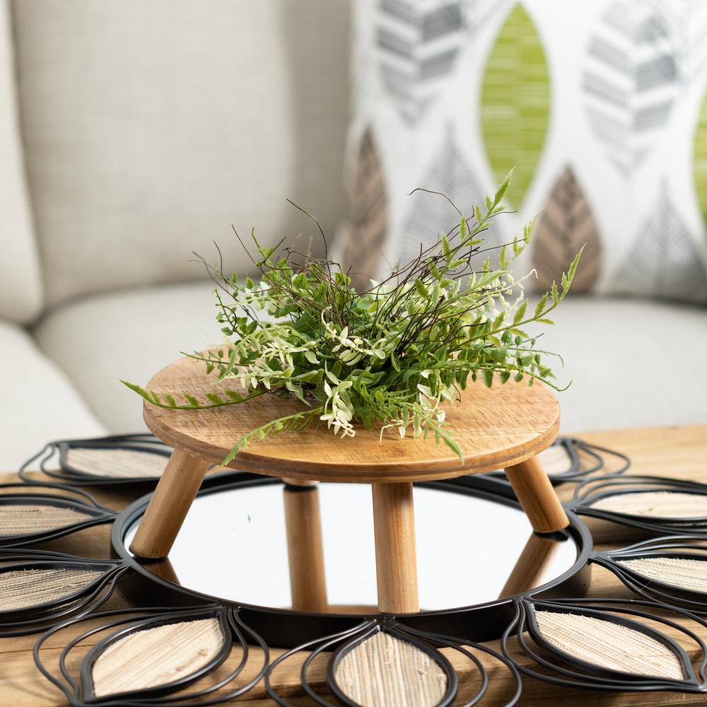Natural Brown Wooden Graduated Risers Set of 3