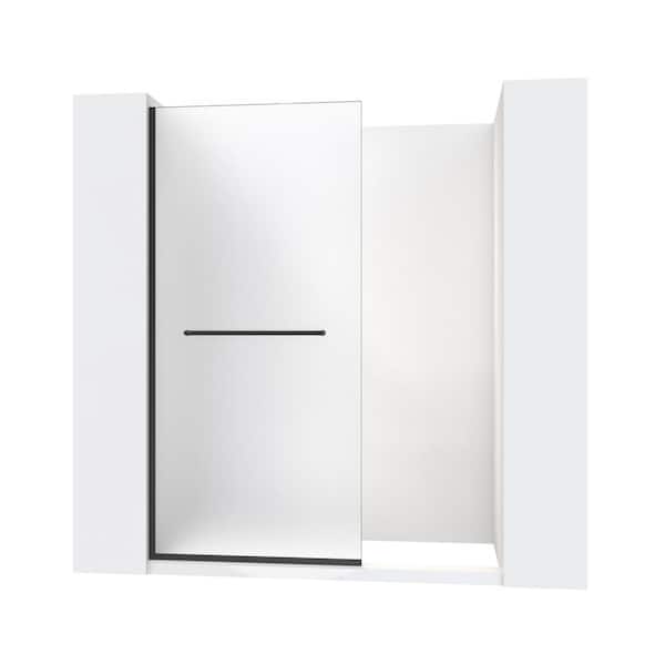 DreamLine Linea 34 in. W x 72 in. H Frameless Fixed Shower Screen in Matte Black