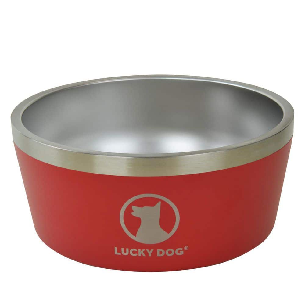 Indulge Series 100 oz./12.5-Cup Red Metal Dog Bowl, Non-Slip, Double-Wall, Powder Coat Finished 18/8 Stainless-Steel price history on PriceWatchPro