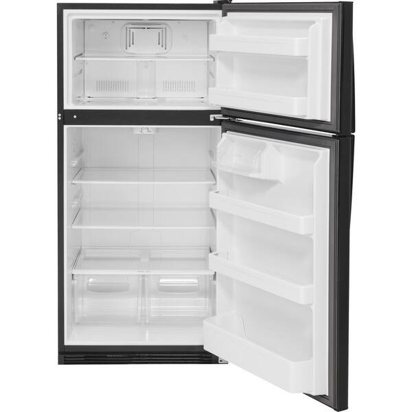 ケ*ヤ様 Ｇー８　ブラック USA製 サイズ44 GE 20.8 cu. ft. Top Freezer Refrigerator in Black GTS21FGKBB - The