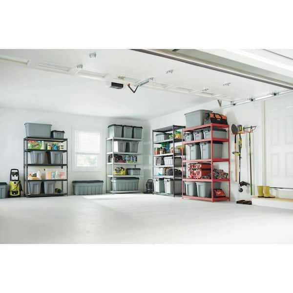 4-Tier Heavy Duty Steel Garage Storage Shelving Unit in Silver (36 in. W x 72 in. H x 18 in. D)