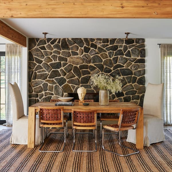 Sycamore Striped Jute Area Rug Natural 10  ft. x 14  ft. Area Rug