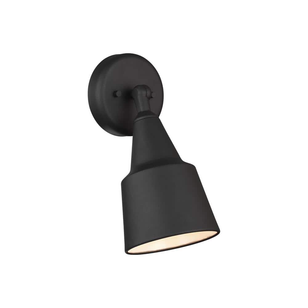 Black Aluminum Outdoor Flood Light with Adjustable Swivel
