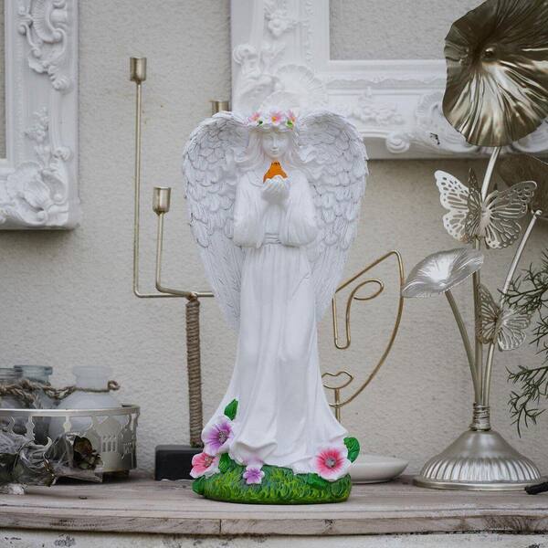 FAWEY TRED INC 12 Inch Solar Angels for Outside Garden, Garden