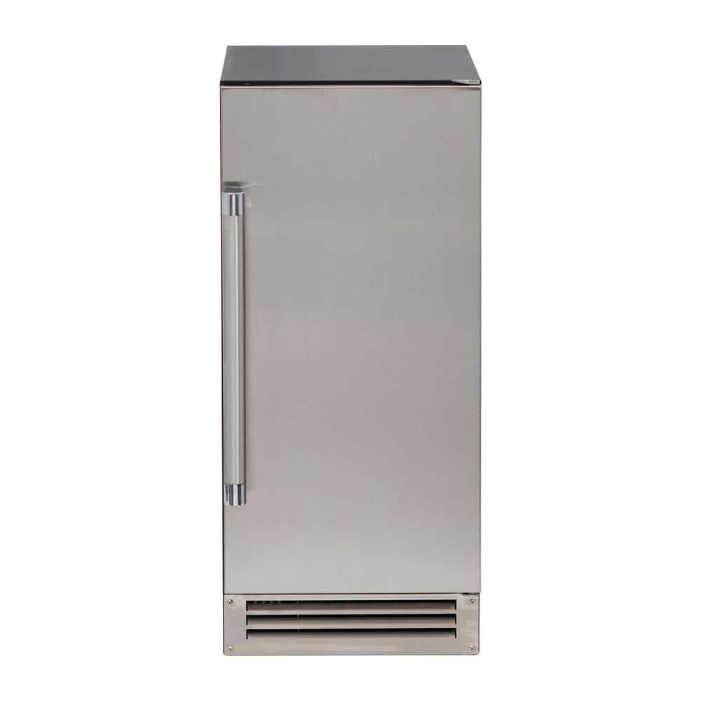 Avanti ELITE Built-in or Freestanding 49 Pound Per Day Ice Maker, 15in., in Stainless Steel, Silver