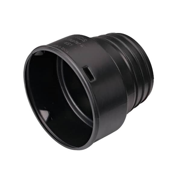 NDS HDPE Corrugated Adapter, 4 in. Drain Pipes & Fittings Spt X 4 in. Corr. Hub