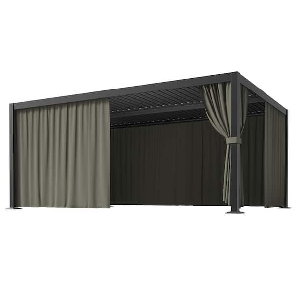 WNP 12 ft. x 16 ft. Universal Outdoor Privacy Curtains, Gazebo