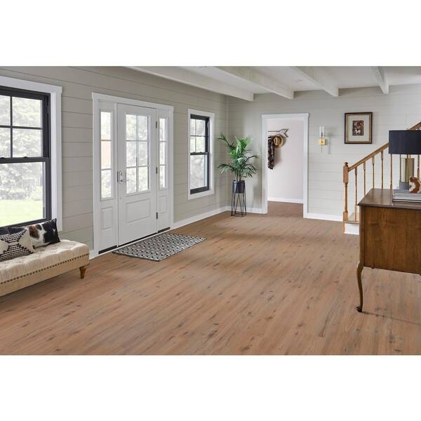A&A Surfaces - Durango Oak 6 MIL x 6 in. x 36 in. Waterproof Click Lock Vinyl Plank Flooring (12 sq. ft./case)
