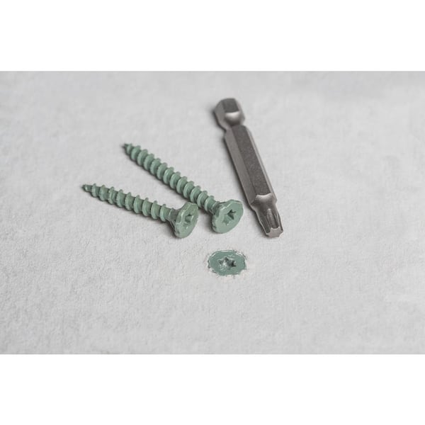 Backer-On - #9 x 1-5/8 in. Star Drive Serrated Head Cement Board Screws (575-Pack)