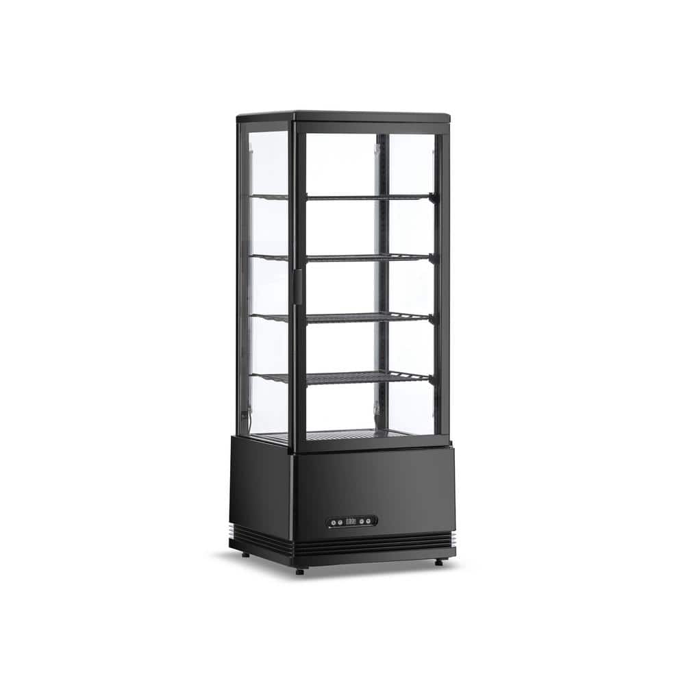 18 in. 3.5 cu. ft. Refrigerated Display Case Countertop Display Refrigerator in Black