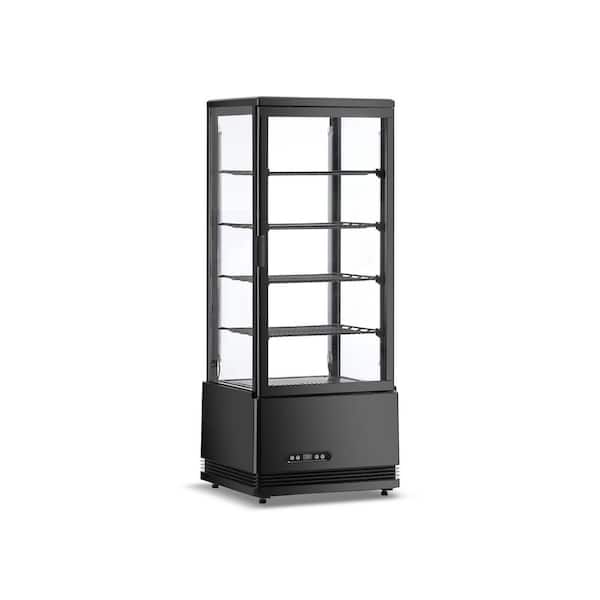 18 in. 3.5 cu. ft. Refrigerated Display Case Countertop Display Refrigerator in Black