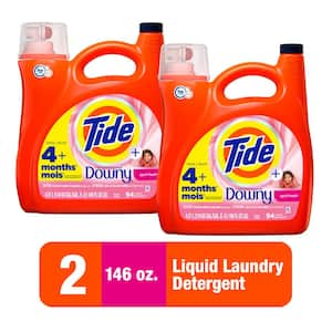146 fl. oz. Downy April Fresh Scent Liquid Laundry Detergent (94-Loads) (Multi-Pack 2)
