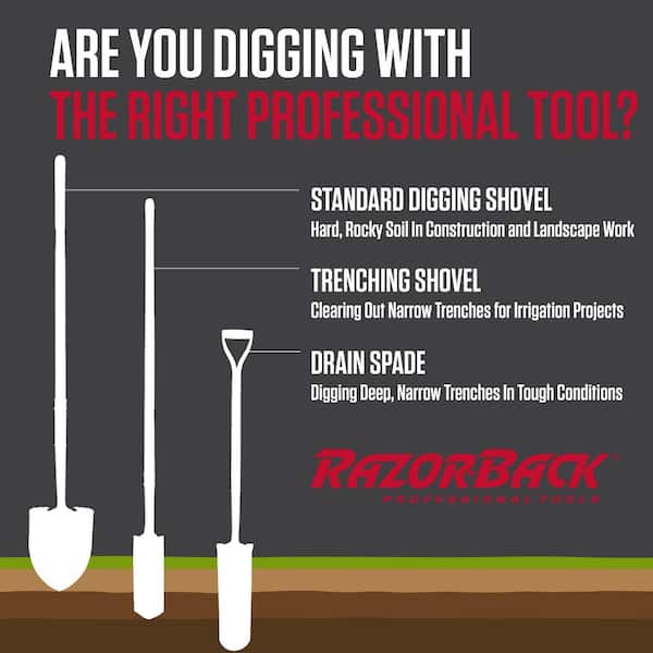 Razor-Back 49 in. Fiberglass Handle Super Socket Digging Razor-Back 49 in. Fiberglass Handle Super Socket Digging