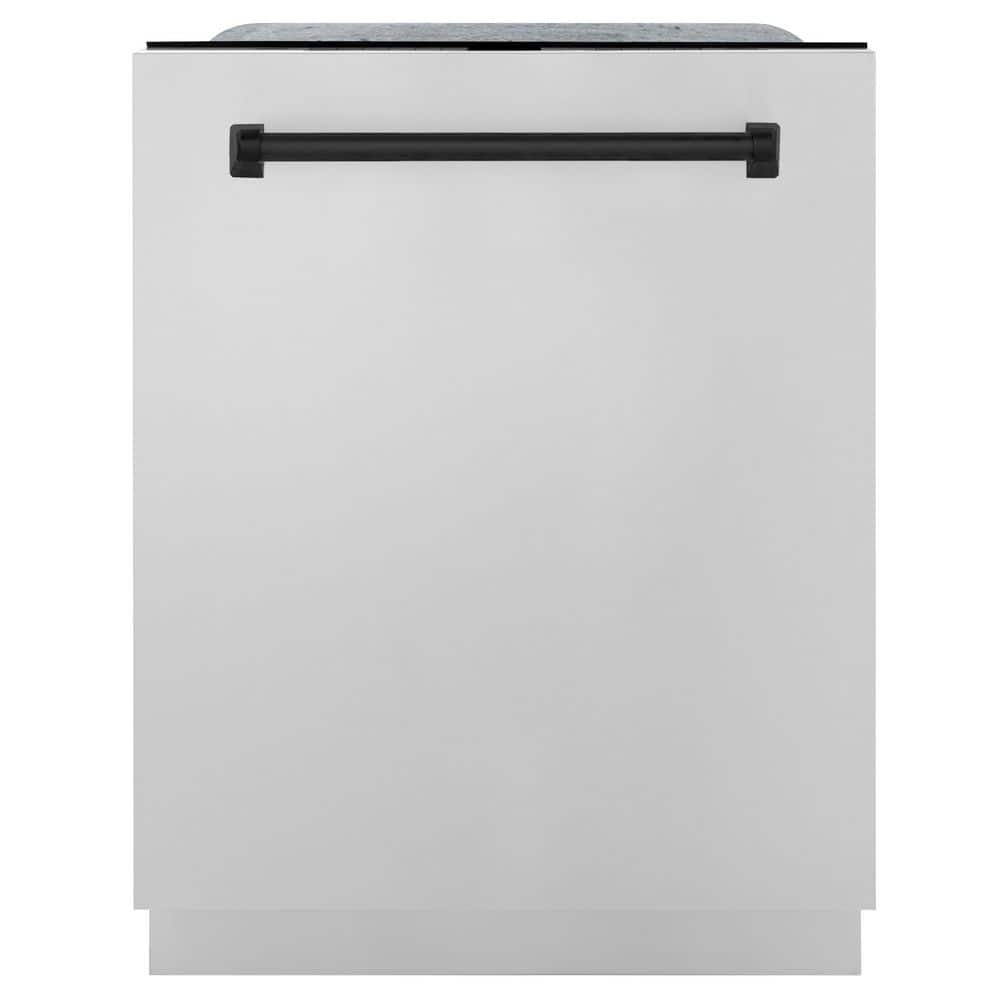 Autograph Edition 24 in. Top Control 6-Cycle Tall Tub Dishwasher with 3rd Rack in Stainless Steel &amp; Matte Black