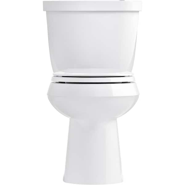 Kohler K-4986-0 Cachet Nightlight Quiet-Close with Grip-Tight Bumpers  Round-front Toilet Seat, White