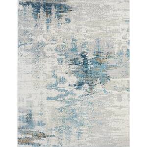 Blue/Gray 2 ft. 6 in. x 8 ft. Area Rug
