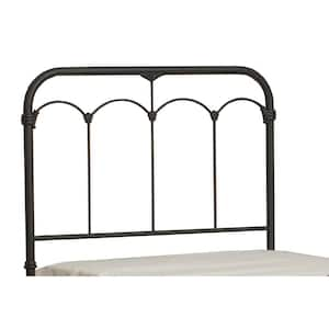 Jocelyn Black Sparkle Twin Headboard with Bed Frame