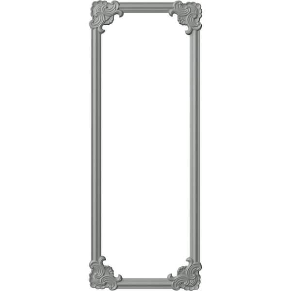 Ekena Millwork 28 in. W x 72 in. H Unfinished Polyurethane Pompeii Panel Moulding Kit (Single Panel)