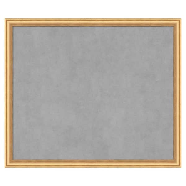 Amanti Art Salon Scoop Gold 26 in. x 22 in. Framed Magnetic Board