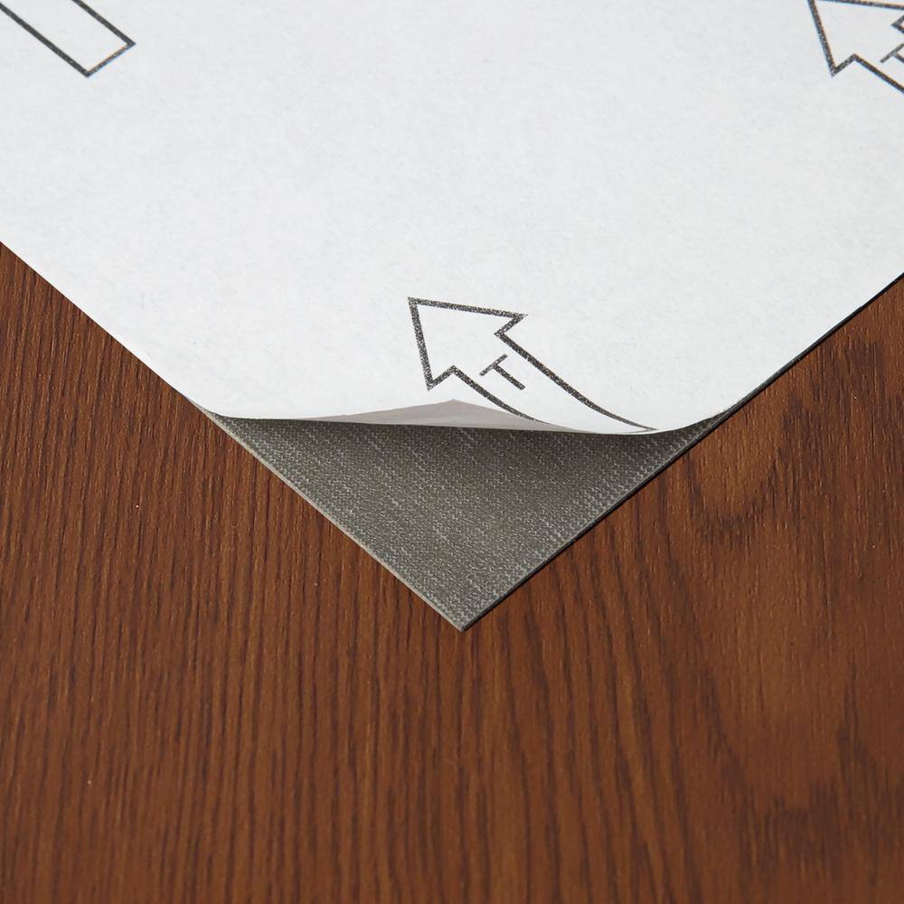Sterling Brown Vinyl Self-Adhesive Floor Planks 6'' x 36''