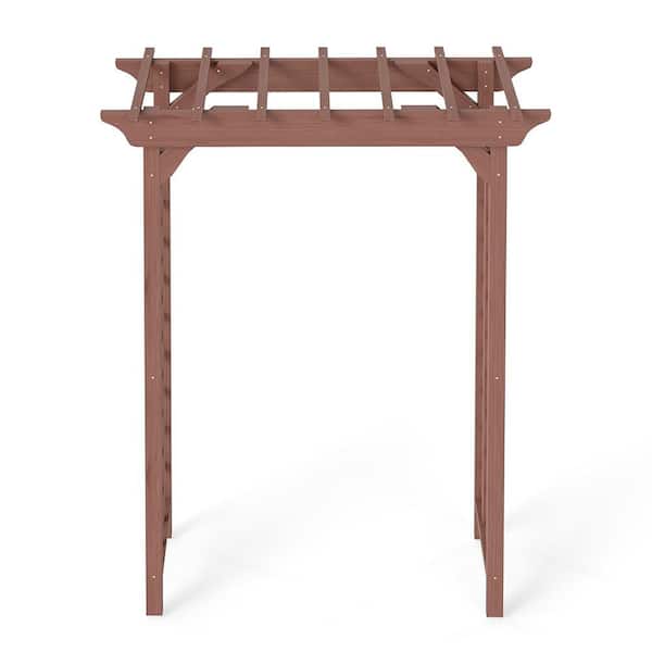 5.25 ft. x 2.1 ft. Wooden Arbor, Christmas Decor Pergola, for Garden Backyard
