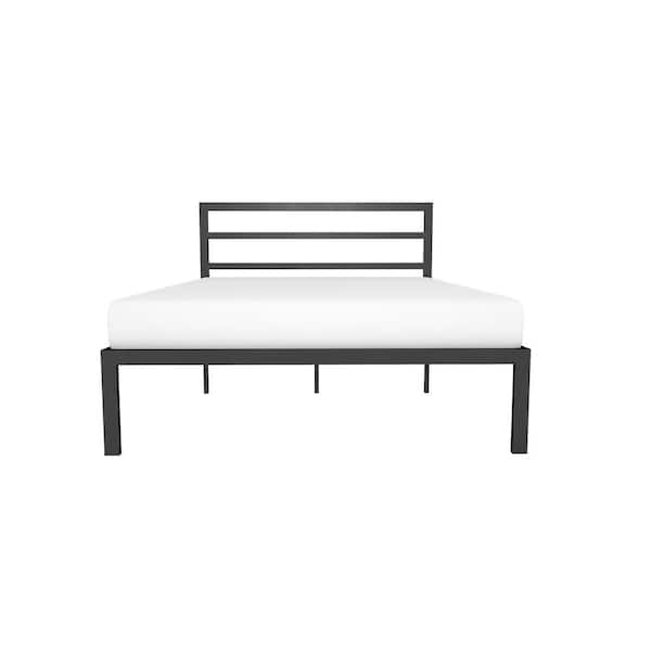 Signature Sleep Laurier Black Metal Full Size Platform Bed with Headboard