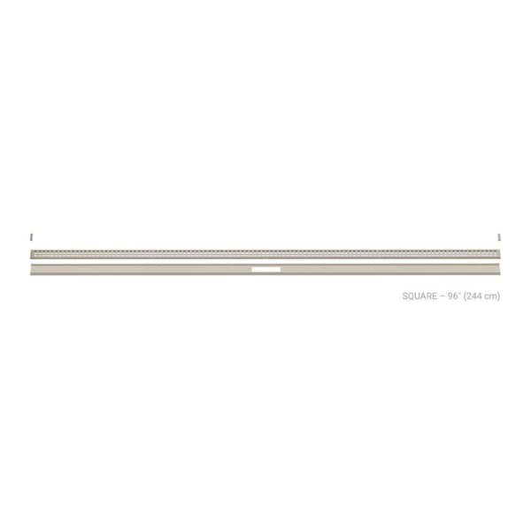 Kerdi-Line-Vario Cream 96 in. Square Grate and Channel Floor Installation Kit for Accessory